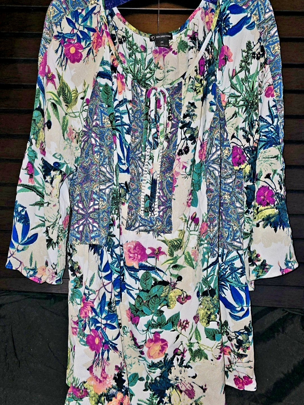 New Directions Womens Blouse